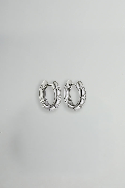 Capri Huggies in Silver