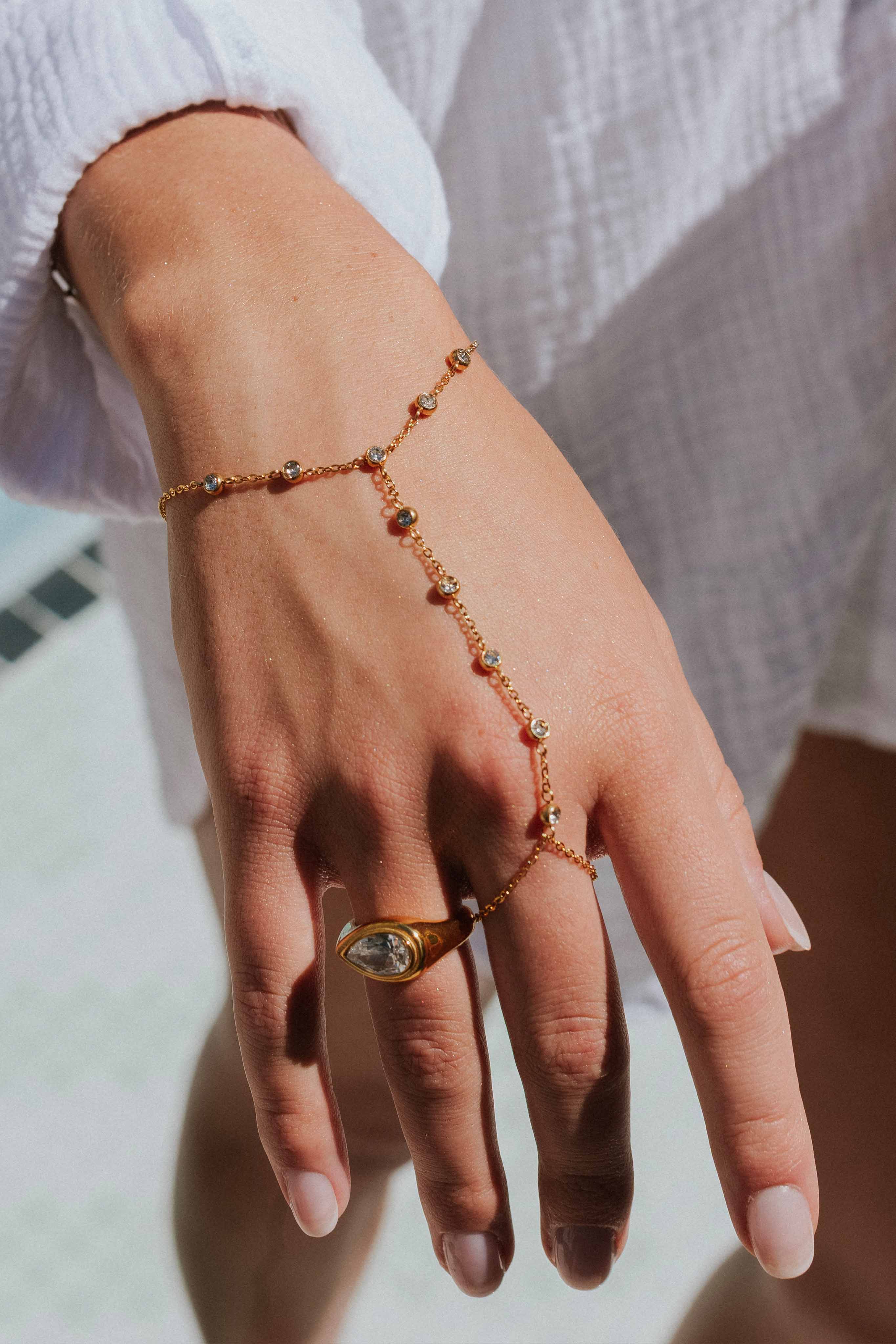 Chain Chel Hand Diamond Hand Chain – Soléne