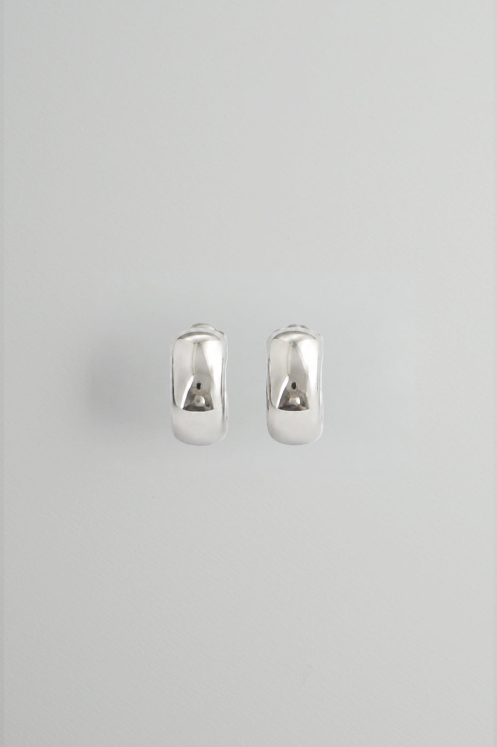 Mini Open Hoops in Silver