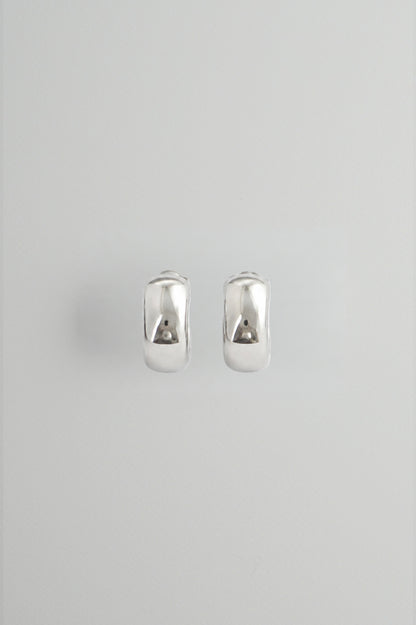 Mini Open Hoops in Silver