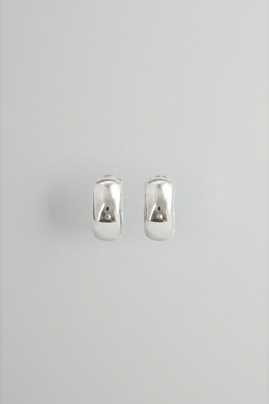 Mini Open Hoops in Silver