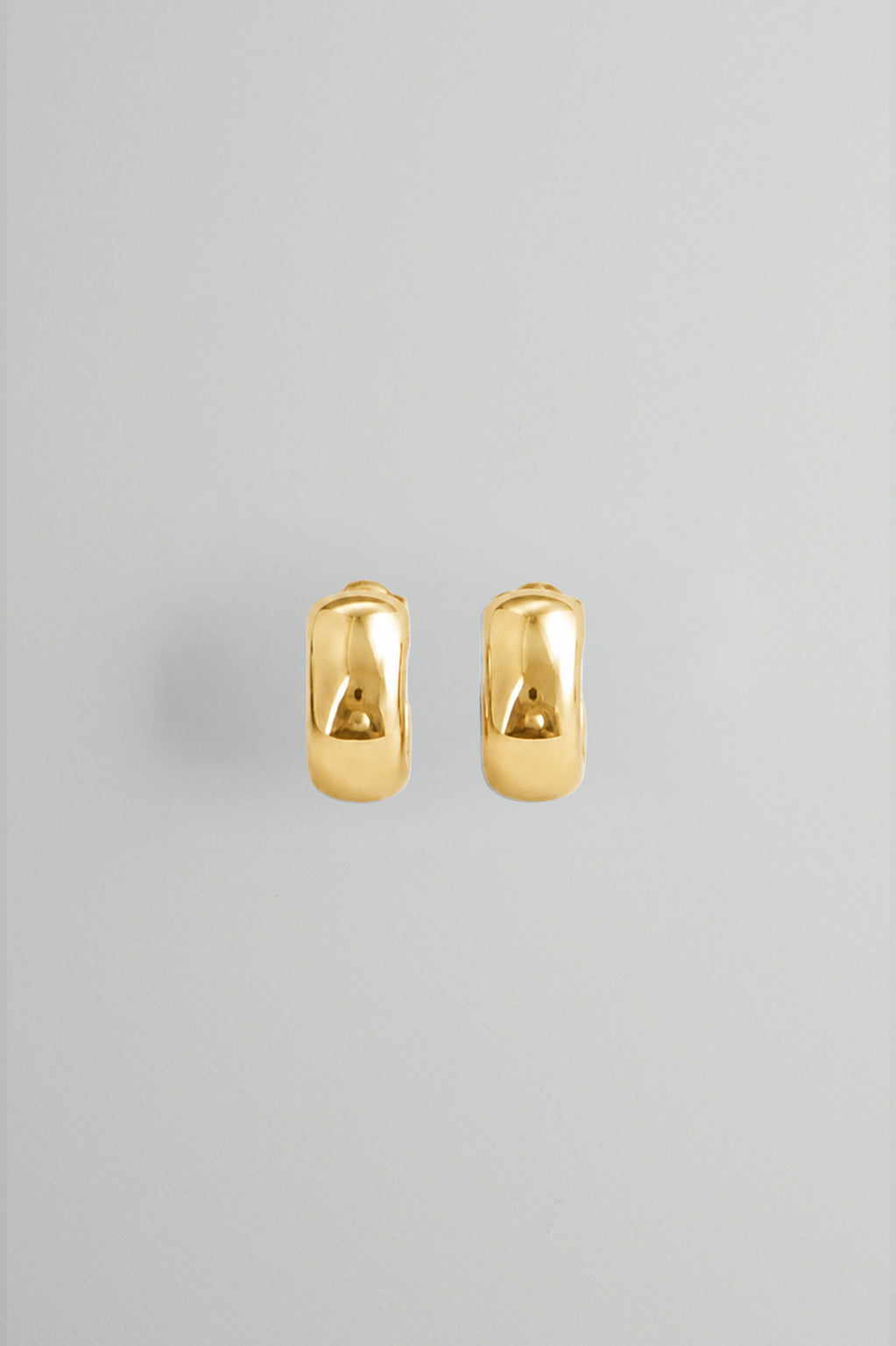 Mini Open Hoops in Gold