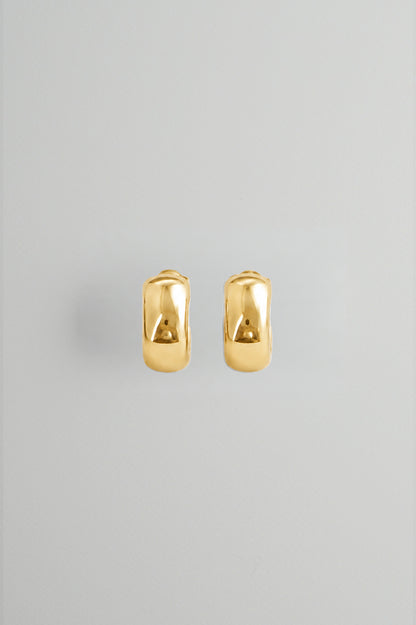 Mini Open Hoops in Gold