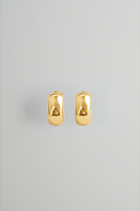 Mini Open Hoops in Gold