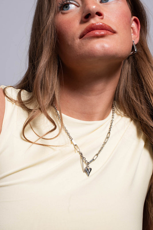 The Heartbreaker Chain in Silver