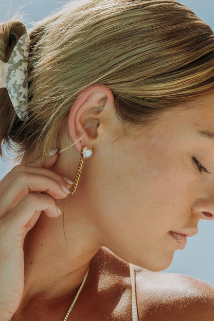 The Lilac Chain Droplet Earrings