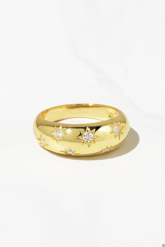 The Luna Ring in Gold