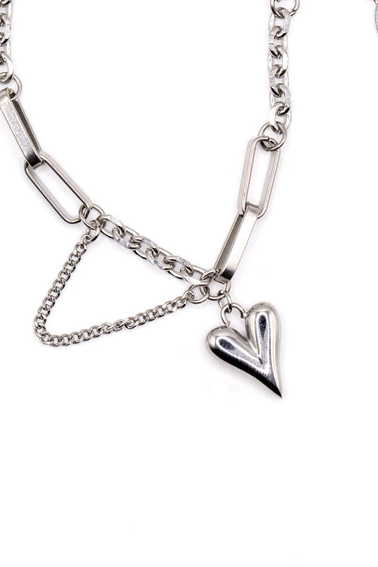 The Heartbreaker Bracelet in Silver