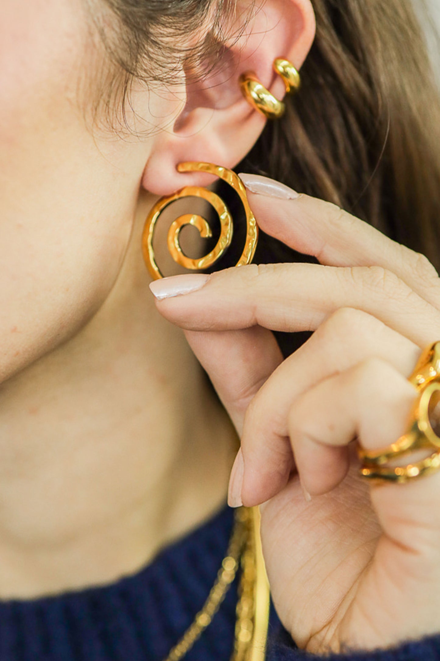Cinnamon Swirl Earrings